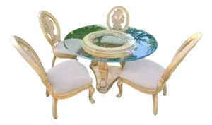 Vintage Italian Renaissance 5pc Dining Set