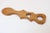 1950s Vintage Rustic Welsh Hand-Carved Wooden Love Spoon For Sale - Image 5 of 11