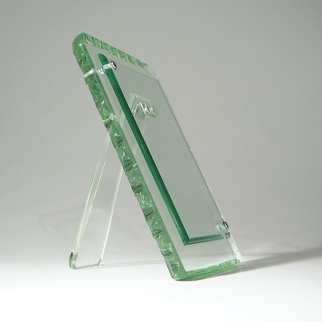 Hammered Glass Tabletop Photo Frame, 1960s For Sale - Image 15 of 15