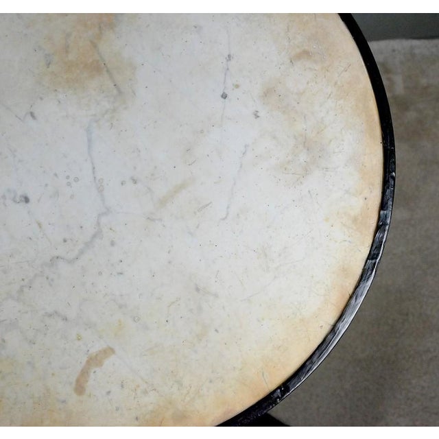 Vintage Marble Bistro Table, 1900 For Sale - Image 6 of 15