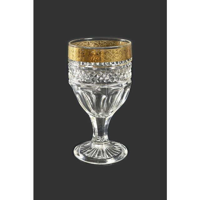 This important set of 33 glasses displays the style characteristics of the Stella collection by Cristallerie Saint Louis,...