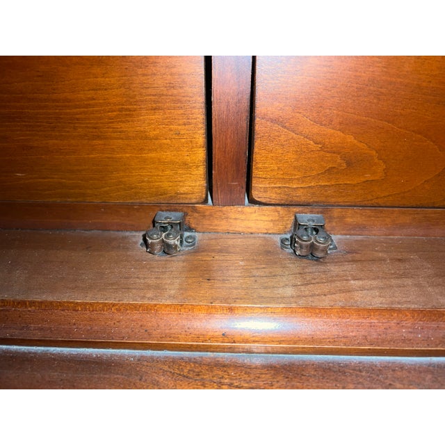 Pennsylvania House Cherry Chippendale Style Linen Press For Sale - Image 11 of 12