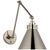 Chapman & Myers for Visual Comfort Signature Parkington Double Library Wall Light in Polished Nickel For Sale