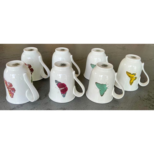 Port Mierion “The Botanic Garden” Coffee Cups - Set for 7 For Sale - Image 9 of 12