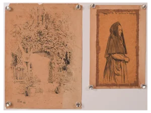 H. Scott, Figurative Drawings, 19th-Century, Pencil on Paper, Set of 2