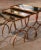 French Set of 3 Early 20th Century French Art Deco Gilt Iron Nesting Tables For Sale - Image 3 of 10