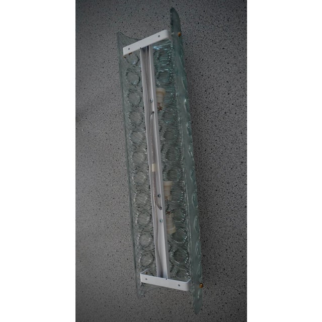 Metal Green Murano Glass and Brass Wall Sconce from Fontana Arte, 2000 For Sale - Image 7 of 10