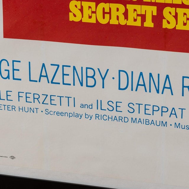 U.S Release James Bond 007 on Her Majestys Secret Service Poster, 1969 For Sale - Image 9 of 18