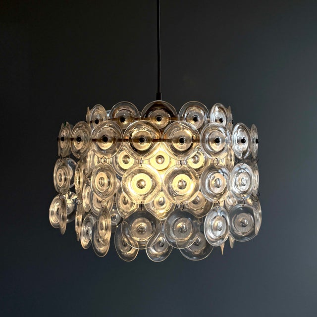 Pendant Lamp with Acrylic Glass Panels, 1970s For Sale - Image 4 of 9