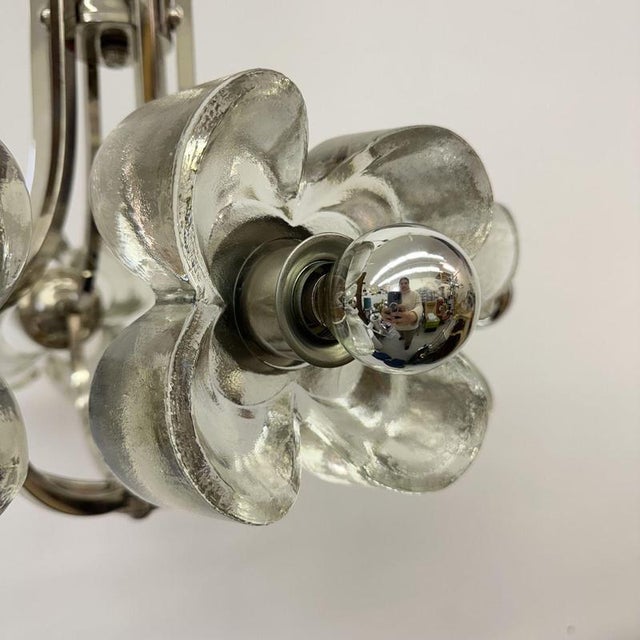 Metal Sische Leuchten hanging lamp chandelier , 1970s For Sale - Image 7 of 8