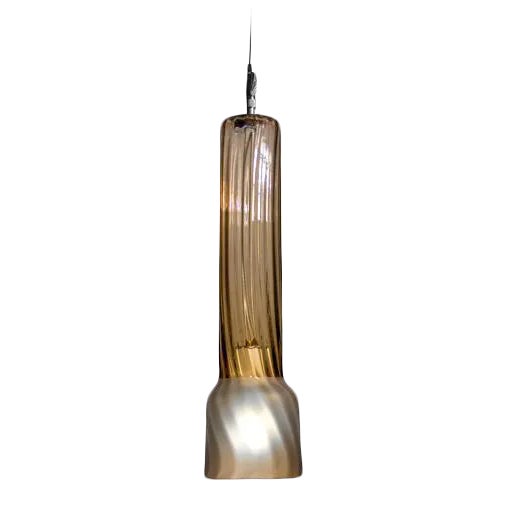 Camo Pendant Light from the Flashlight Collection in Amber For Sale
