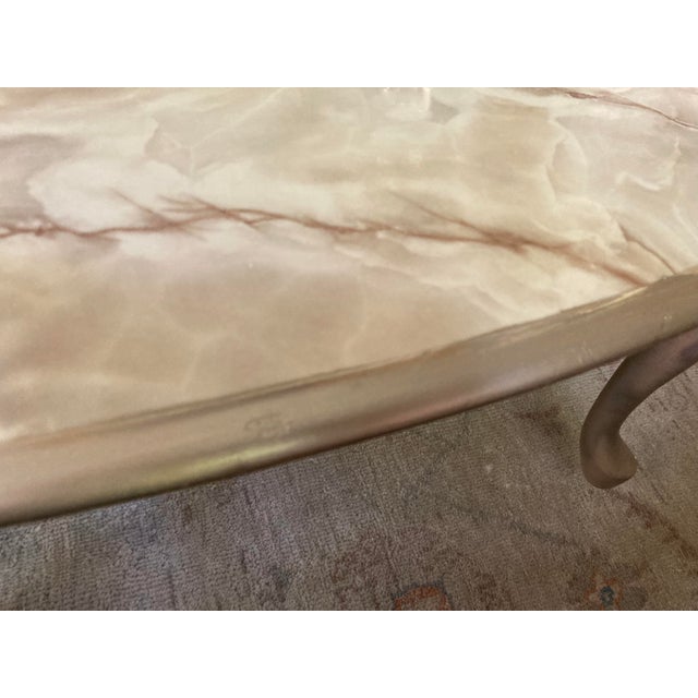 Vintage Coffee/Side Tables With Faux Marble Tops For Sale - Image 10 of 12