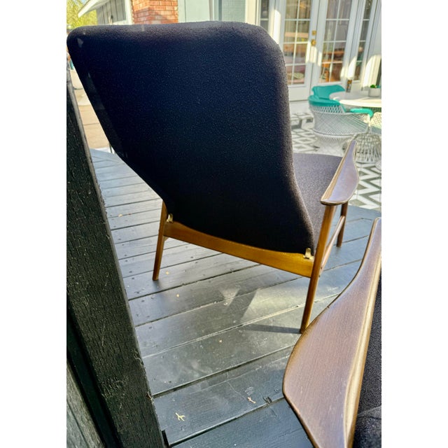 Mid 20th Century Danish Lounge Chairs With New Upholstery Attributed to Folke Ohlsson for Dux – Pair For Sale In Reno/Lake Tahoe - Image 6 of 11
