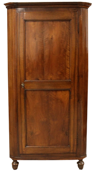 Italian Louis Philippe Corner Cabinet in Walnut