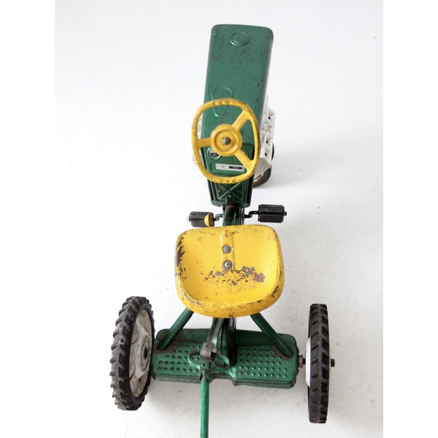 Farmhouse Vintage Murray Push Pedal Tractor With Cart For Sale - Image 3 of 13