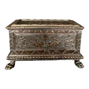 Large French Period 18th Century Carved Renaissance Casket