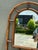 Brown Vintage Rattan Arched Wall Mirror For Sale - Image 8 of 14