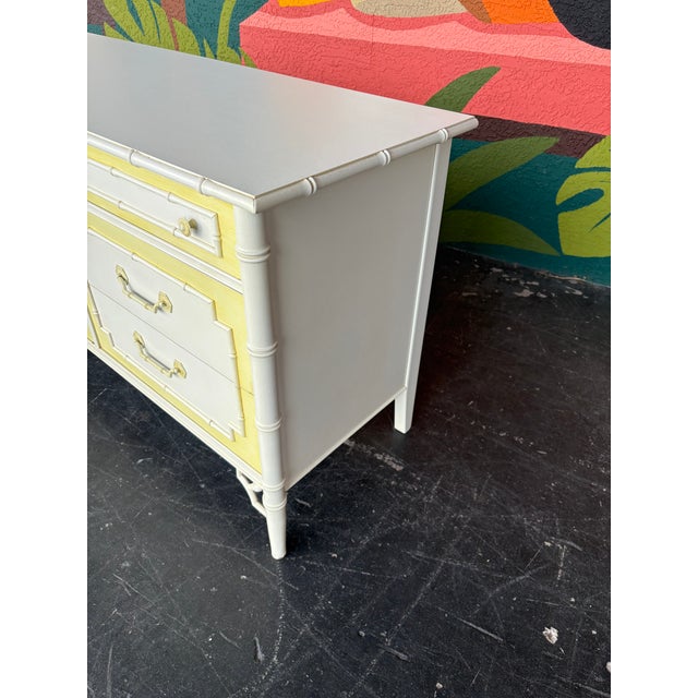 Thomasville Allegro Faux Bamboo Bedroom Set For Sale - Image 12 of 17