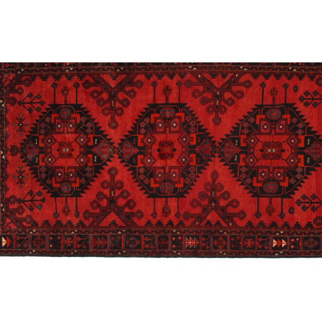 Persian Early 20th Century Antique Persian Hamadan Rug - 5′ × 9′5" For Sale - Image 3 of 5
