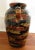 Large vintage terra cotta uitn with handles amd drip glaze finish. Please note:There has been a repair to one handle...
