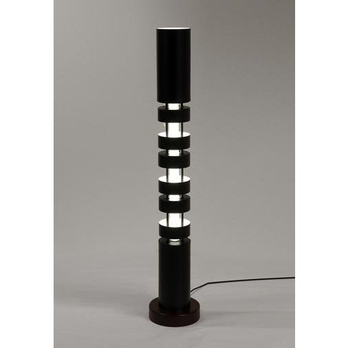 Floor lamp model 'small totem column lamp' designed by serge mouille in 1962. Manufactured by editions serge mouille in...