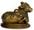 Brass 1950s Mid Century South Indian Brass Statue of Shiva's Bull Nandi Metal Antique For Sale - Image 8 of 14
