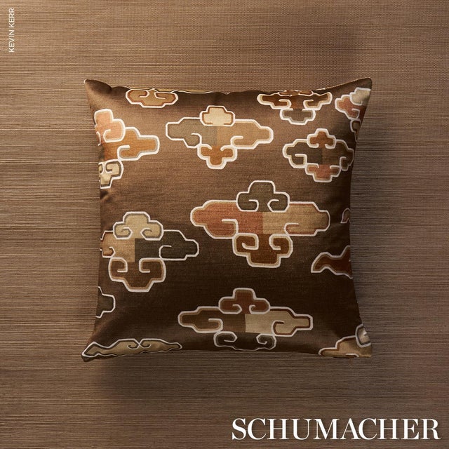 2020s Schumacher In Dreams Velvet Fabric In Sable For Sale - Image 5 of 6