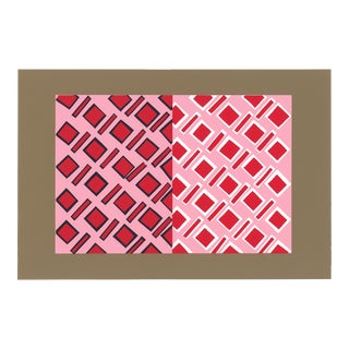 Josef Albers 1963 "Interaction of Color" Folder Xiii-3 Left Side Silkscreen Print For Sale