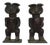 Unknown, Pygmy Statues, 1970s, Wood, Set of 2 For Sale