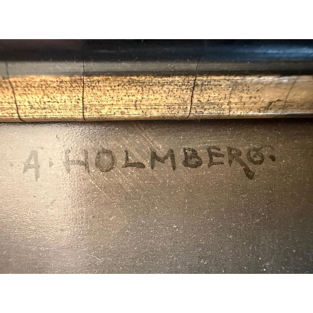 Mid 19th Century Mid 19th Century Still Life Painting a Homberg Shell Cigar Cigarettes For Sale - Image 5 of 8