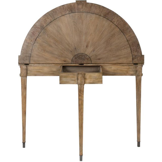 Sarreid Ltd. Sarreid Ltd. Heather Gray Knotty Oak Console Table For Sale - Image 4 of 6
