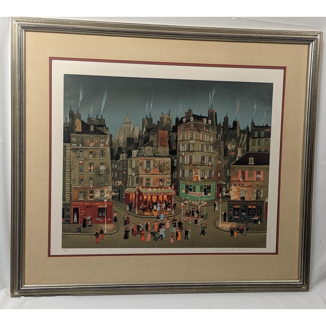 Late 20th Century Michel Delacroix "Le Grand Bal" Pencil Signed & Numbered Limited Edition Lithograph 146/150, Professionally Framed For Sale - Image 12 of 16