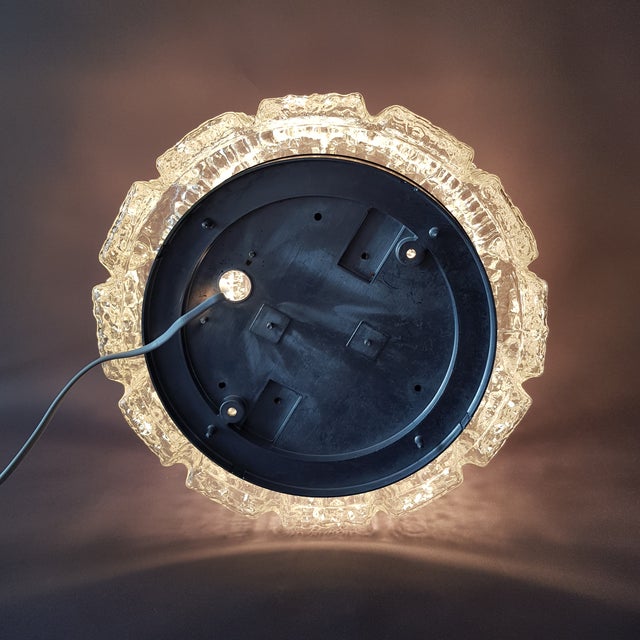 Metal Extra Large Ceiling or Wall Light, Glashütte Limburg, Germany, 1960s For Sale - Image 7 of 12