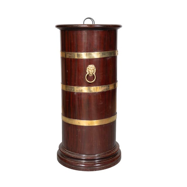 Regency Style Mahogany and Brass Bound Umbrella Stand For Sale In Boston - Image 6 of 6