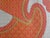 Orange Antique Textile Design Gouache on Paper For Sale - Image 8 of 12