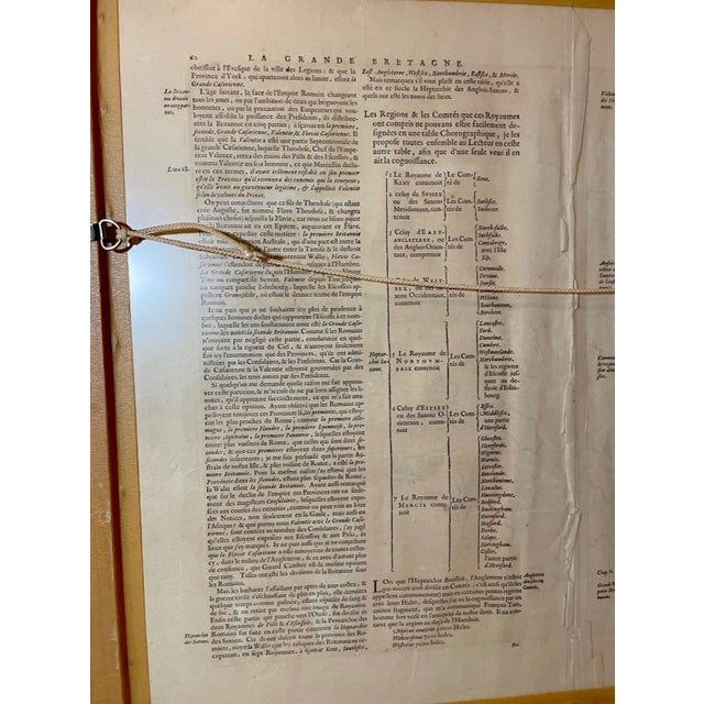 Rare Antique Hand Colored European Map Kingdom of England Janssonius 1642 2sided For Sale - Image 17 of 18