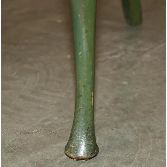 Set of Vintage Chinese Green Side Chairs, 1920s For Sale - Image 12 of 18