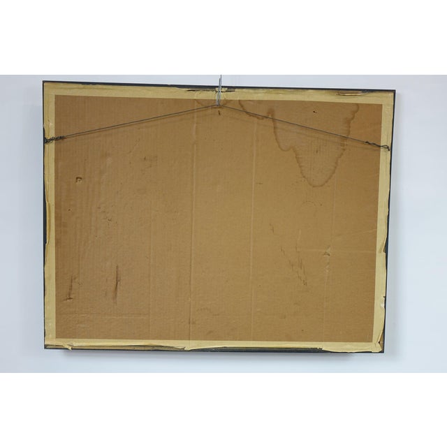 Textile Mid 20th Century Still Life Original Oil on Canvas Signed For Sale - Image 7 of 7