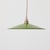 Metal Antique French Hanging Lamp in Green Lacquered Metal For Sale - Image 7 of 13