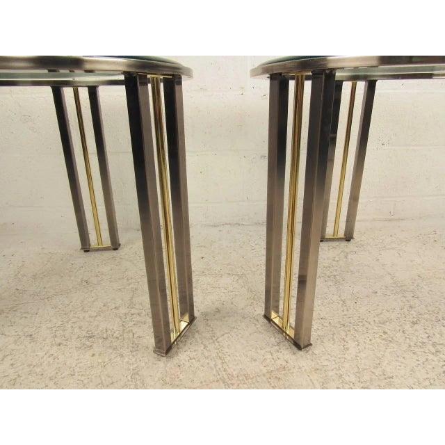 1990s Pair of Side Tables by Design Institue of America For Sale - Image 5 of 6