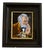 Small Male Portrait Painting, in Limoges Enamel Painted on Copper by Carmona, Mid-20th Century For Sale