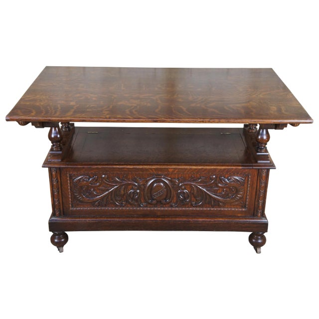 Antique Monks Bench / Hutch Table The term hutch table took form in the early 18th century when it was important to...