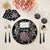Let your table transition from classic to modern with our Ouroboros Vegan Leather Round Pebble Placemat, featuring an...