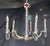 5 Arm Crystal, Chrome, and Steel Chandelier For Sale - Image 12 of 12
