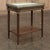 French Louis XVI Mahogany Gallery Side Table With Carrara Marble Top For Sale - Image 3 of 17