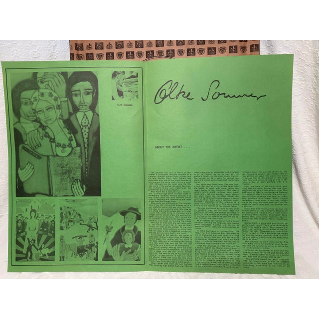 Original signed and numbered limited-edition print by internationally known actress and visual artist Elke Sommer, dated...