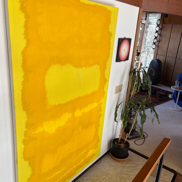 Contemporary Modernist Abstract Painting on Canvas, Signed by the Artist For Sale - Image 10 of 11