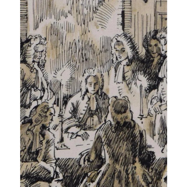 1980s Vintage Pen and Ink Illustration by Artist Anatoly Itkin for "Dangerous Liaisons" For Sale - Image 5 of 7