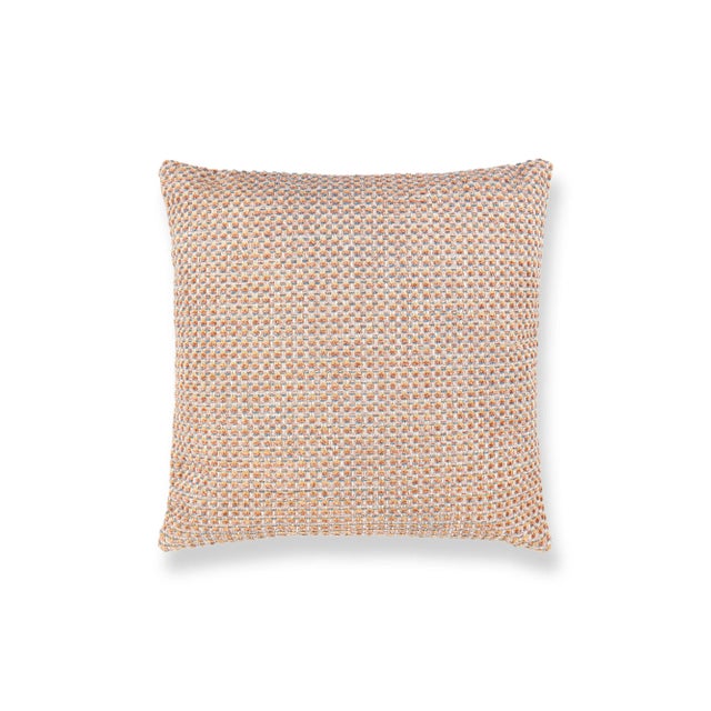 Contemporary The House Of Scalamandré Heatherton Square Pillow In Peach For Sale - Image 3 of 3