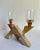 Contemporary Vintage Postmodern Pink Marble Sculptural Double Candle Holder For Sale - Image 3 of 9